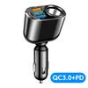 66W Car Cigarette Lighter Socket USB Car Charger QC3.0 PD3.0 Splitter Charger Adapter Power Socket with LED Display Fast Charger