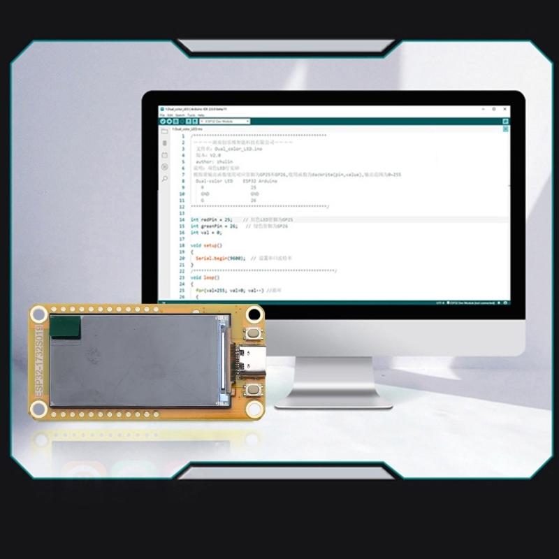 ESP32  LVGL Development Board with1.9 inch Display Screen Wireless Connectivity- with Wi-Fi and BLE ESP32-1732S019