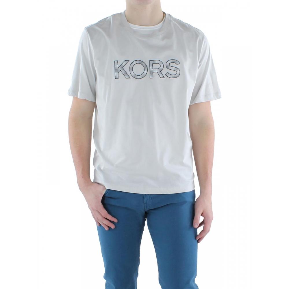 

Мужская хлопковая футболка с круглым вырезом Michael Kors