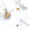 Flower Shaped Cremation Urn Bar Jewelry Pet Cremation Jewelry Ashes Necklaces Creative Pet Cremation Jewelry