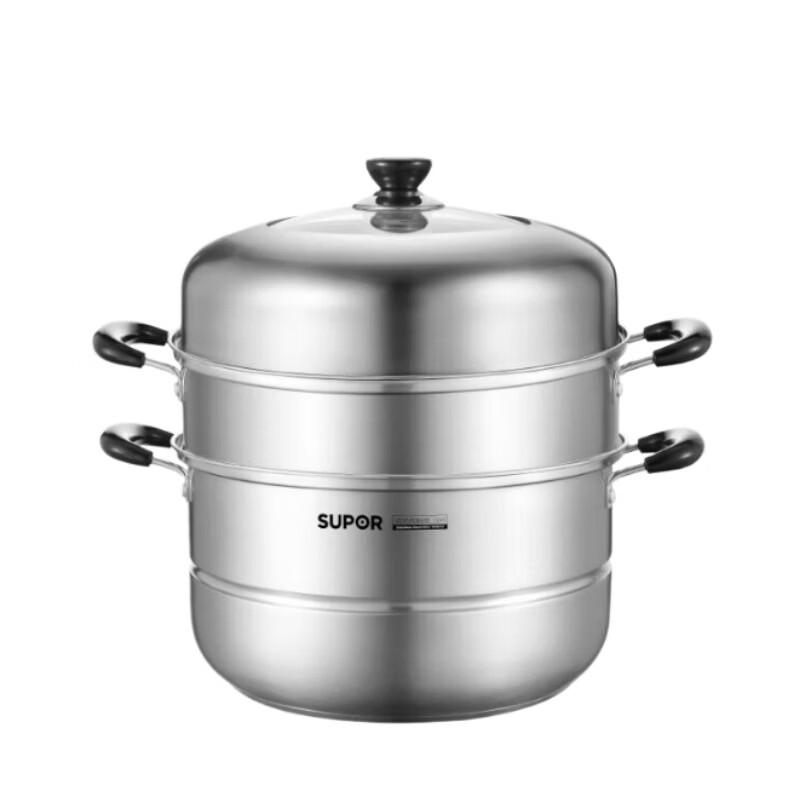 Supor SZ26C1 304 Stainless Steel Double-Layer Steamer Pot