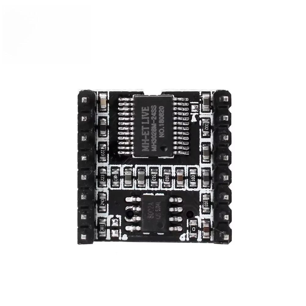 Mini MP3 Player Module Board MP3 Audio Voice Decode Board Supporting TF Card U-Disk IO/Serial Port/AD DF Player for Arduino
