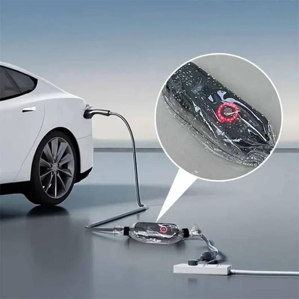 New Magnetic Car Charging Port Rain Cover Waterproof Dustproof Electric Charger Plug Port Cover Rainproof Cover Outdoor