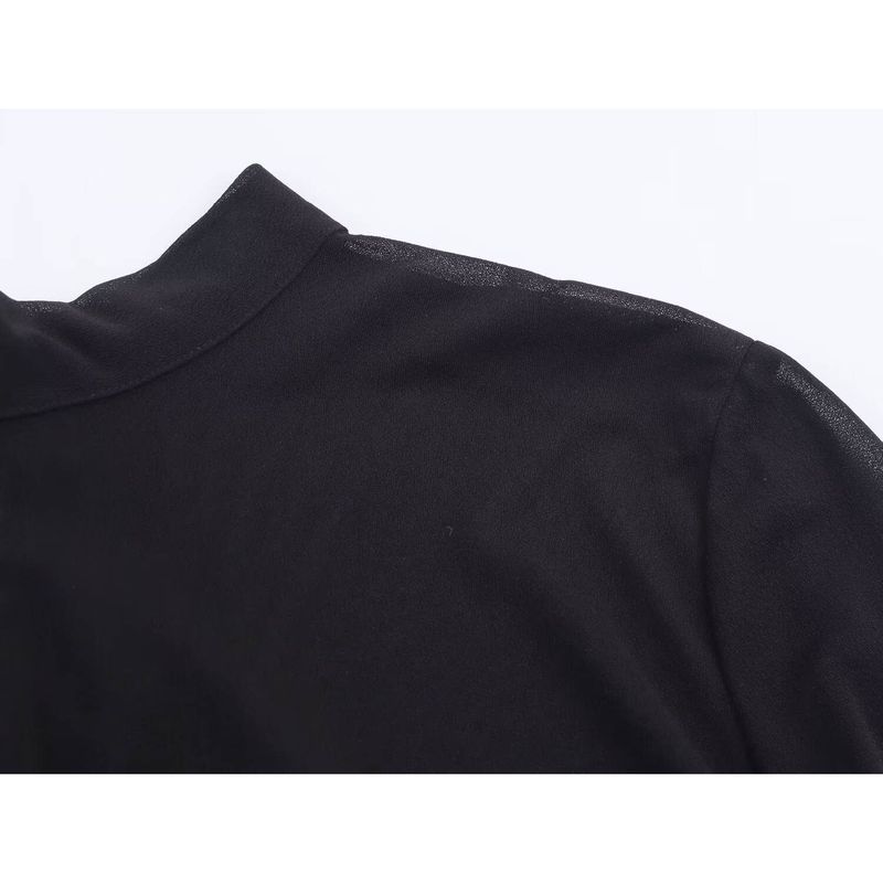 Kaslead New Women clothes Western Style Fashion Laminated Decorative SAG Top 5039205 800