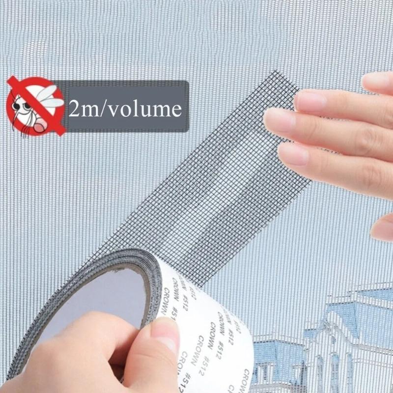 Anti-Mosquito Mesh Window Net Screen Repair Tape Patch Waterproof Self-adhesive Repair Tool Broken Hole New