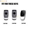 ECGP7 2/3/4 Bottons Silver Tpu Car Key Case Cover for Mercedes Benz A C E S G Class GLC CLE CLA GLB GLS W177 W205 W213 W222 X167 AMG