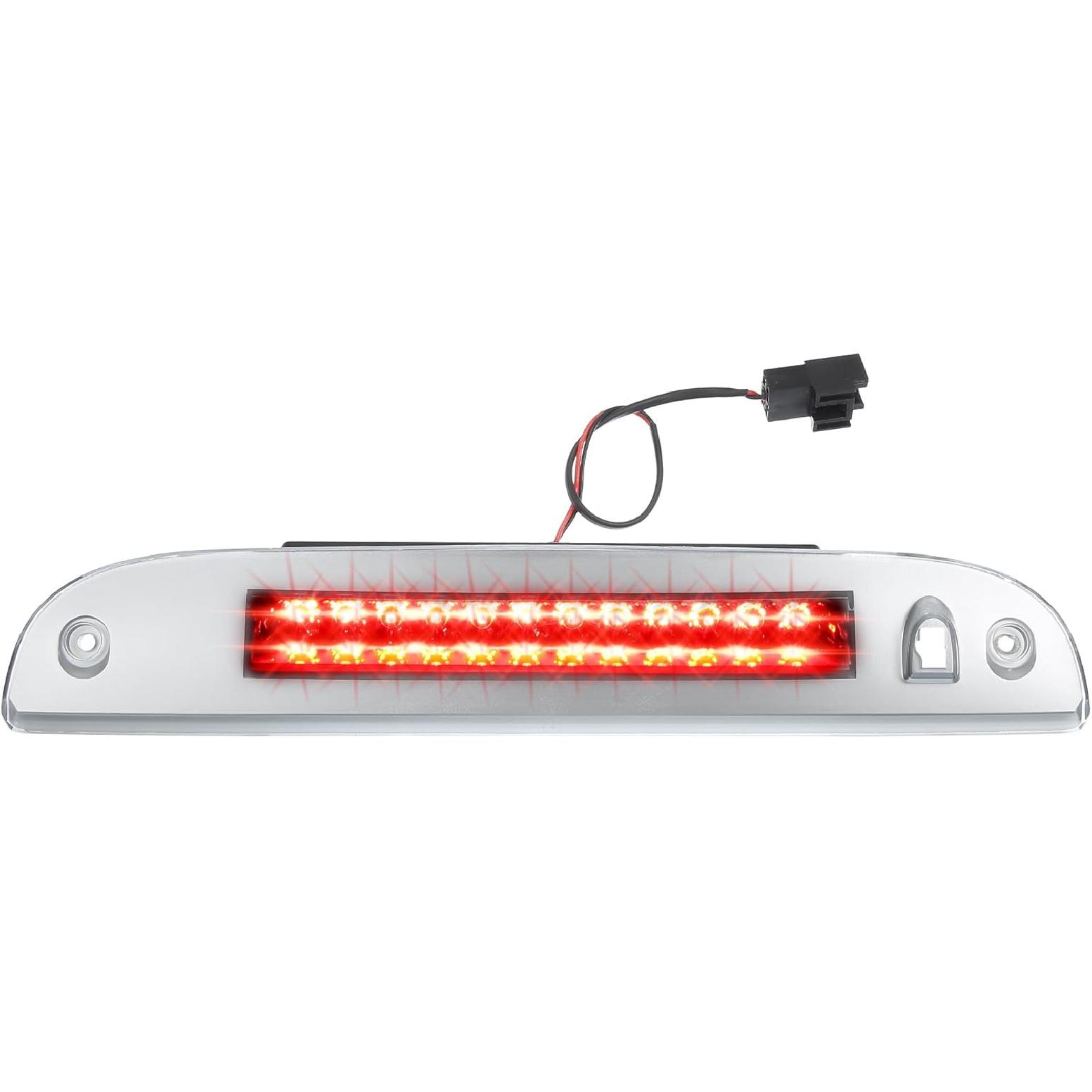 LED Third 3rd Brake High Mount Stop Light 8L2Z13A613A Brake Tail Cargo Light for Ford Escape 2008-2012 Chrome Tone Housing Smoked Lens чистый