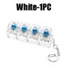 Led Light-Up Keychain Keyboard Clickable Button Fidget Toy For Stress Anxiety Relief Portable Desk Accessory Office Decor Gift