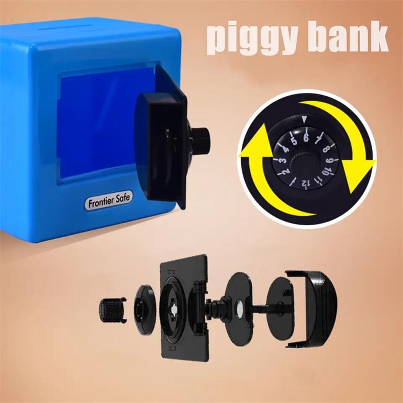Mini Piggy Bank Toy for Kids Pretend Play Moneybox Coin Caving Box Money Jar Toys for for 3-14 Year Old Child Gift