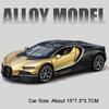 1:32 Tourbillon Atlantic Model Car Toy Openable Hood Exquisite Interior Vehicles Models Sound Light Supercar Collectible Item