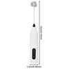 Rechargeable HandHeld Milk Frother Blender Portable Electric Whisk Coffee Frother 3-Speed Milk Frother Beverage Mixer