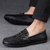 Fashion Men Genuine Leather Shoes High Quality Driving Footwear Casual Flats for Party Wedding Moccasins Leisure Walk Man Business Shoes