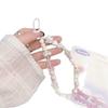 Perlenbesticktes Herzschleifen-Handy-Lanyard