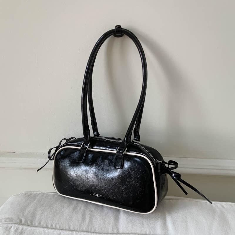 2025 neue Nische Ballett-Stil Schleife Unterarm Baguette-Tasche Damen Ausländischer Stil Einfach Pendler Tragbare Umhängetasche