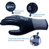 1pair Anti-Slip Waterproof Gloves Nitrile Coated Oil/Water Resistant Work Gloves For Garden Repairing Fishing Work Safety Gloves