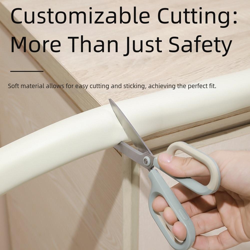 Soft Baby Safety Corner Guards Edge Protector Anti Collision Strips Rubber L Shape 2 Meter Long Furniture Protection