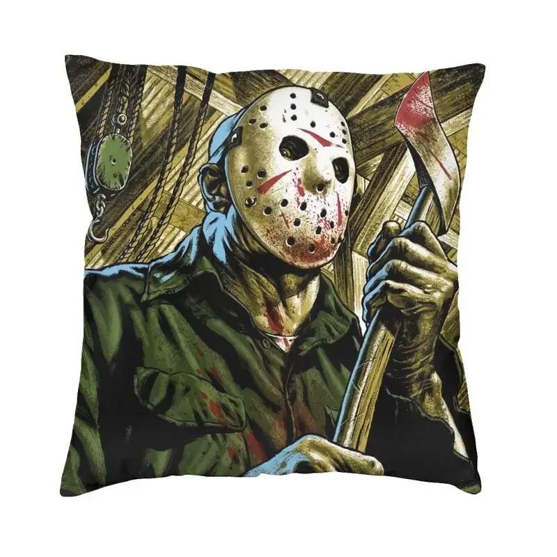 Horror Movie Character Killer Throw Pillow Cover Home Decor 3D Print Halloween Film Cushion Covers For Sofa Bedding Pillowcase
