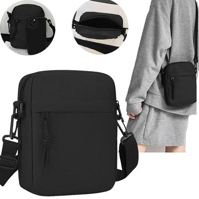Mini Torebka na Ramię Damska/Męska Mała Kwadratowa Torebka Rekreacyjna Sportowa Wielofunkcyjna Torebka Crossbody Lekka Torebka na Drobiazgi/Telefon na Wyjście