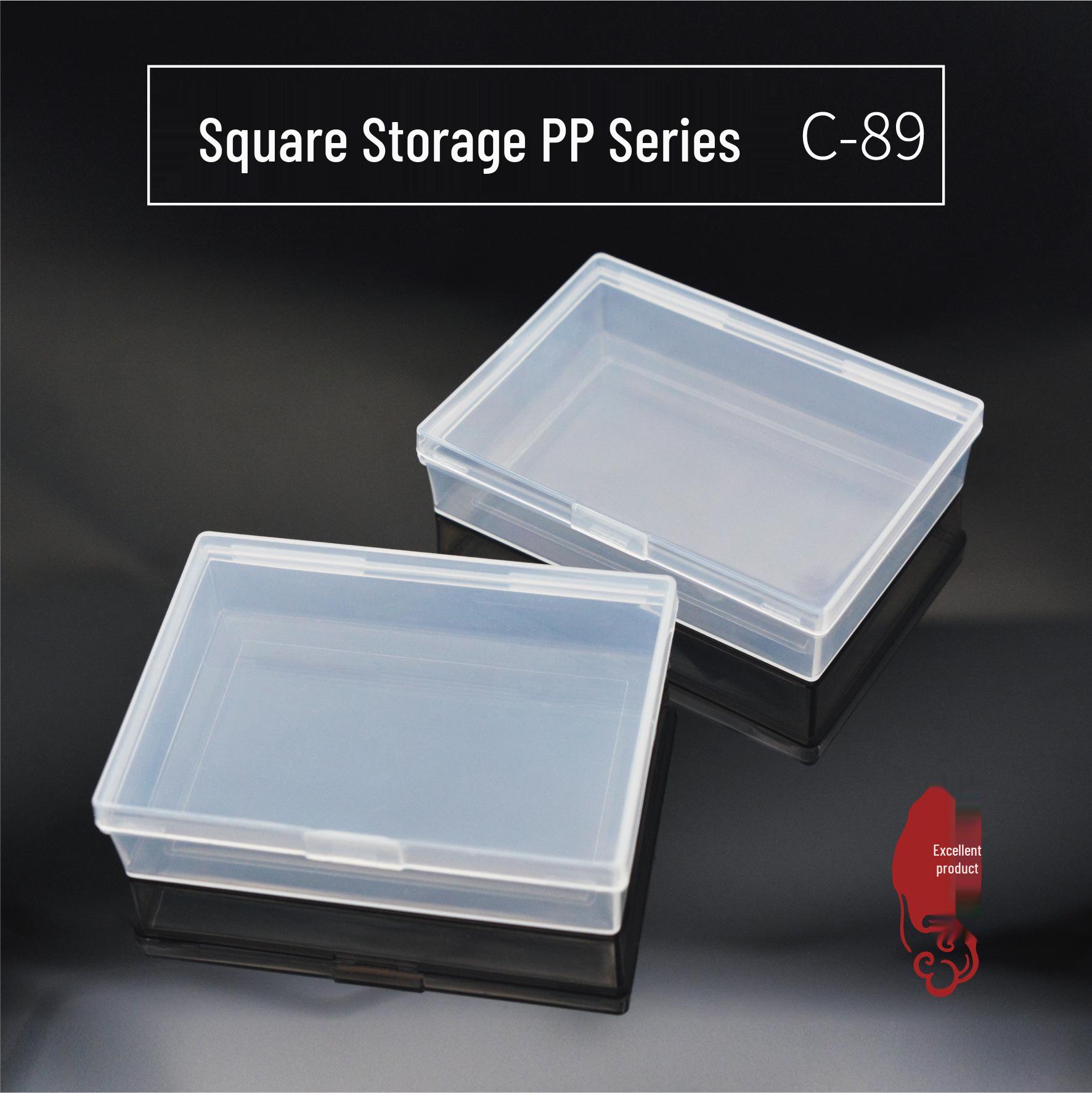 Квадратная прозрачная пластиковая ПП коробка для игральных карт - Персонализируемая коробка для хранения