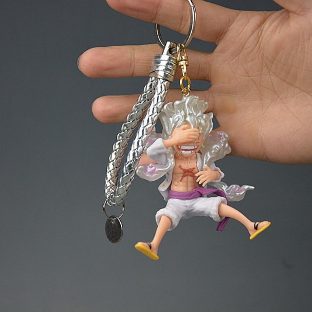 One Piece figurine model, ornament, keychain, Luffy anime key ring