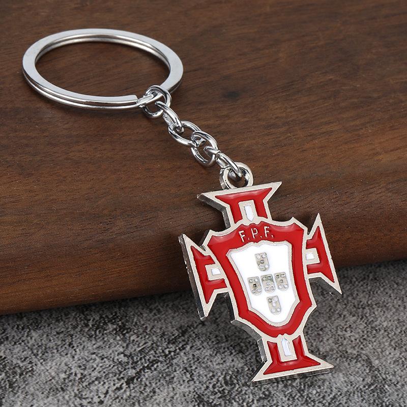 Soccer Ball Keychain Alloy Pendant Key for Keys Backpack Purse