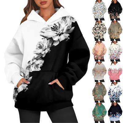 Womens Oversized Sweatshirts Fleece Hoodies Long Sleeve Pullover Outfits With Pocket