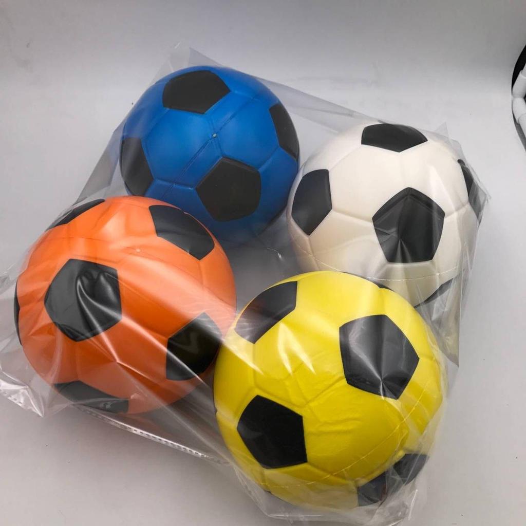 PU Soft Sponge Ball Set: 12.5cm Elastic Toy Balls for Kids - Football, Basketball, Rugby