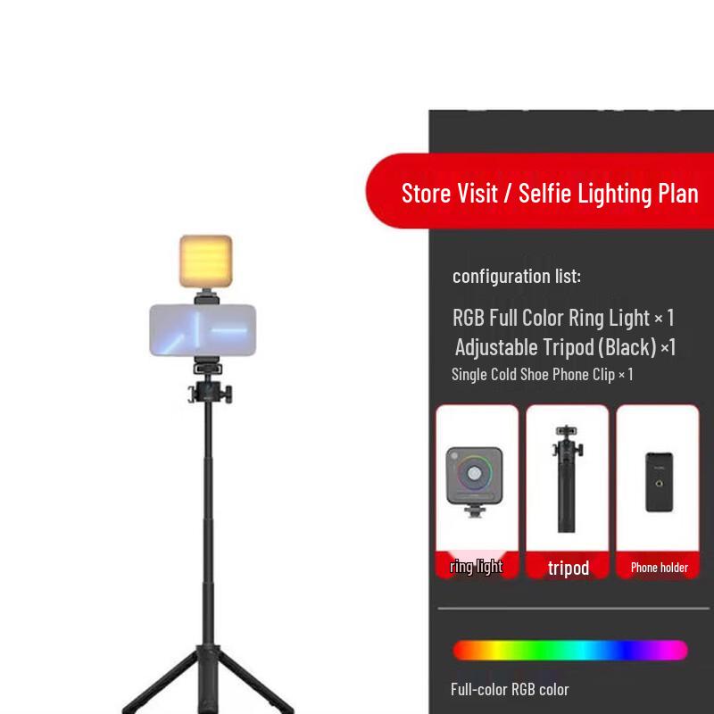 SmallRig Portable RGB LED Ring Fill Light