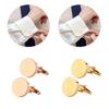Round Cufflinks For Men Shirts Work Uniform Metal Cufflinks Decorative Shirt Cufflinks Cuffs Clip for Business Meeting