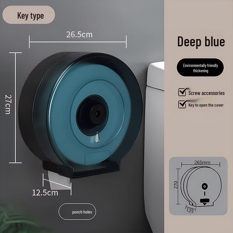 

Wall-Mounted Commercial Large Roll Toilet Paper Dispenser