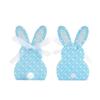 WTEMPO DIY Ribbon Bow Gift Boxes Cute Rabbit Design Easter Foldable Printed Paper Baskets Spring Party Wedding Birthday Festive Decor Treat Boxes