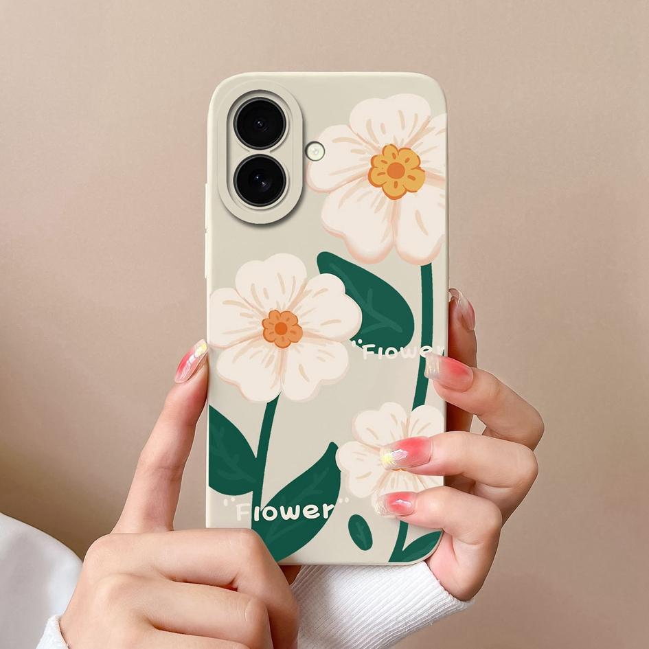 Husă Pentru Apple iPhone 16 Plus 16pro 16promax Avocado Drăguț Flori Frumoase Silicon Lichid Moale Subțire Pictat Anti Cădere Anti Alunecare Carcasă Pentru iPhone Capa