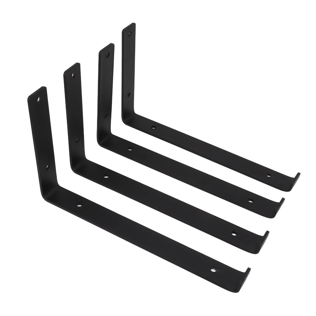 4 buc. Console L Metal Puternic Instalare Ușoară Capacitate Mare de Încărcare Console L Metalice pentru