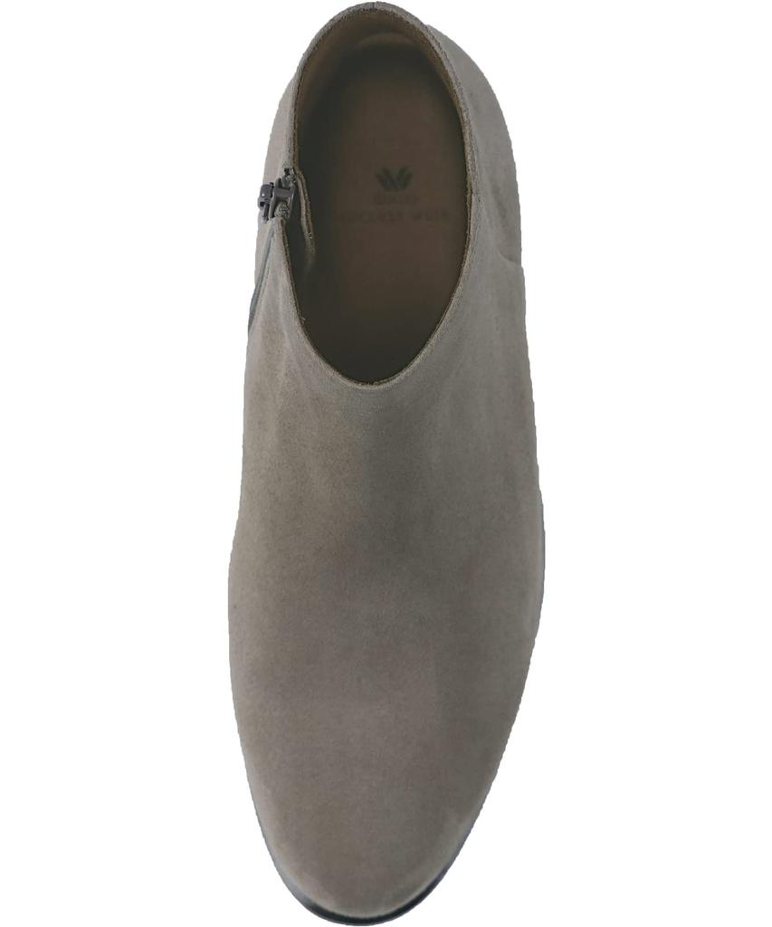 Success Short Round Sheepskin WIN430 2E [Wacoal Walk] Boots, Toe, 3.5cm Heel, (suede), DR, 22.5 Cm,