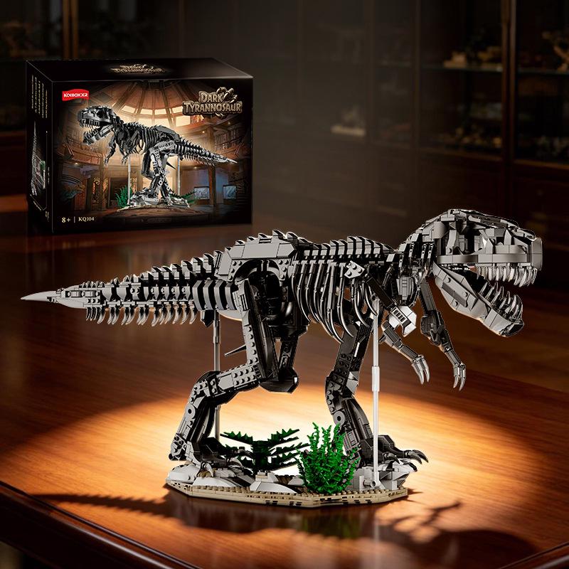KQ104 Jurassic Dinosaur Skeleton Building Block Model Toy for Boys - DIY Ornament Gift