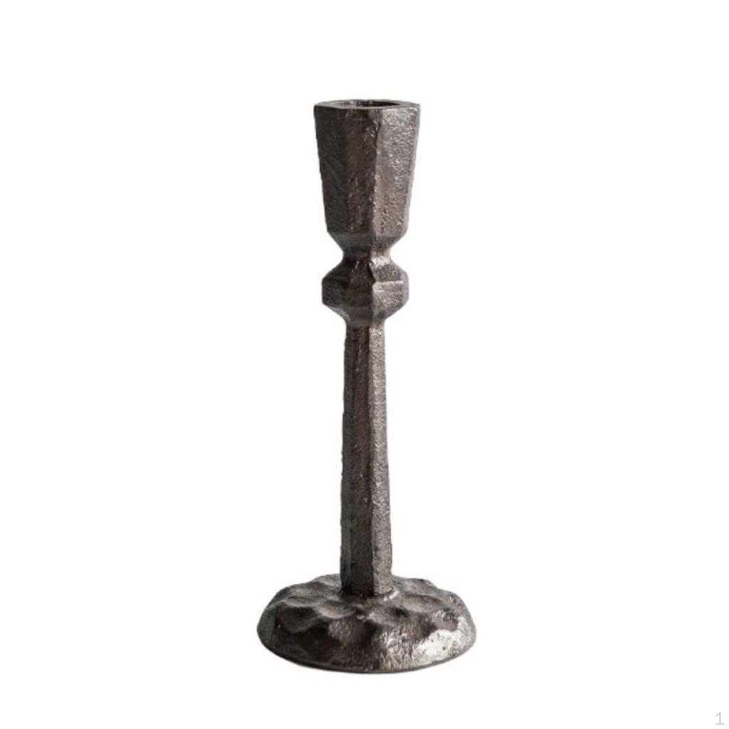 Tabletop Candle Holder Antique Metal VintageStyle Candlestick for Dining Table,