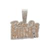 Hip Hop Style Full Diamond Letters Brother Over Money Pendant Fashion Cross-border New Men's Necklace Accessories