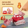 New Kids' Excavator Toy Car Set - Durable Press-and-Go Engineering Vehicle for Boys