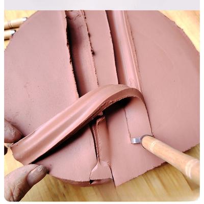 5-teiliges Keramik-Werkzeugset Töpfergriff-Hersteller Modellier-Schaber Kunstunterricht DIY Tasse Basteln Tonmodellier-Set