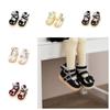 1 Pair Leather Shoes 1/6 Scale PU Leather Shoes Round Toe Mary Jane Shoes 1/6 Bjd Doll Shoes High-top Casual