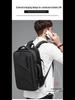 Men's Large Capacity Waterproof Business Travel Backpack, Oxford Cloth, Expandable, for Laptops and More