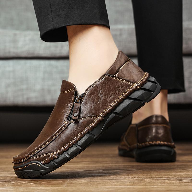 Fashion Comfortable Men's Leisure Shoe Classics Formal Footwear Handmade Men Loafers New Casual Business Shoes Fashion Leather Flats