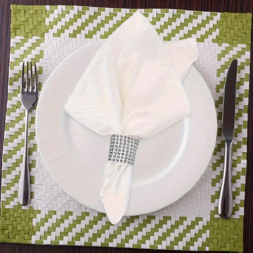20 buc, inele de șervețel strălucitoare pentru cine elegante, nunți, aniversări, zile de naștere, decorațiuni de masă