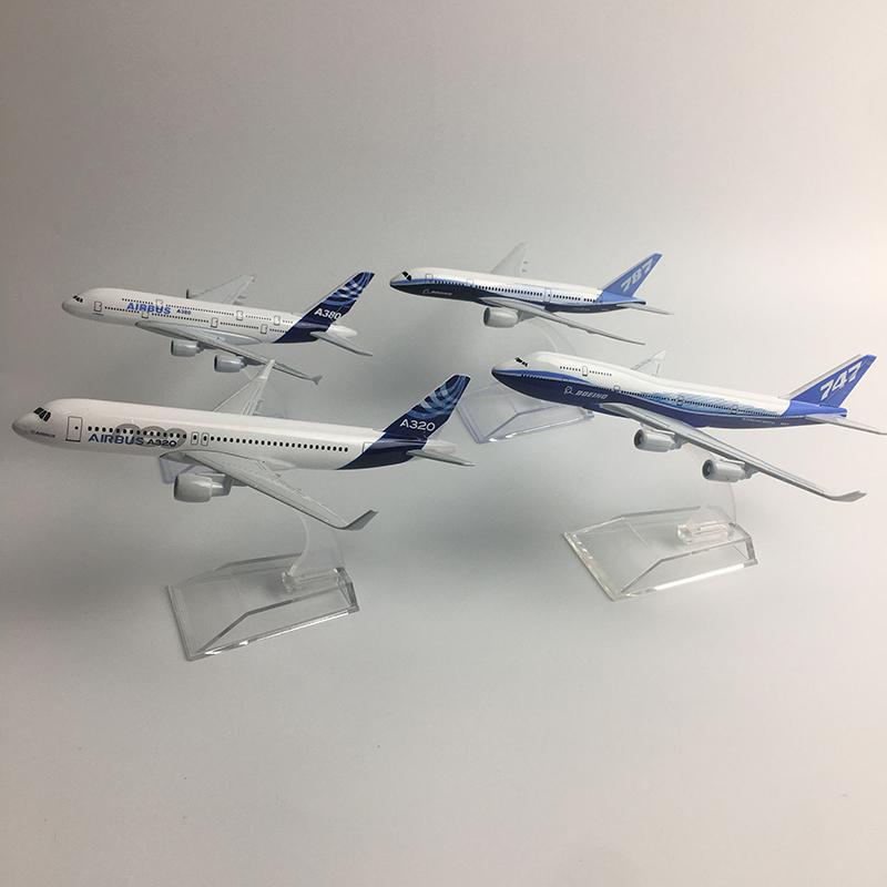 Jason Tutu Original Model A380 Airbus Boeing 747 Airplane Model Aircraft Diecast Model Metal 1:400 Airplane Toy Gift Collection