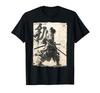 Japanese Samurai Fighter Ukiyo Samurai Sumi-e T-Shirt