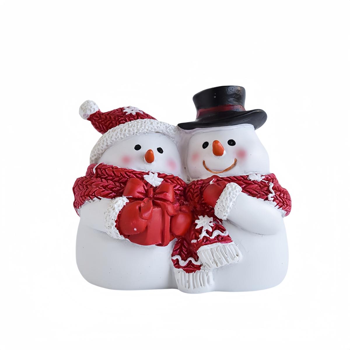 

Праздники станут особенными с уникальными украшениями в виде снеговиков из смолы для дома C