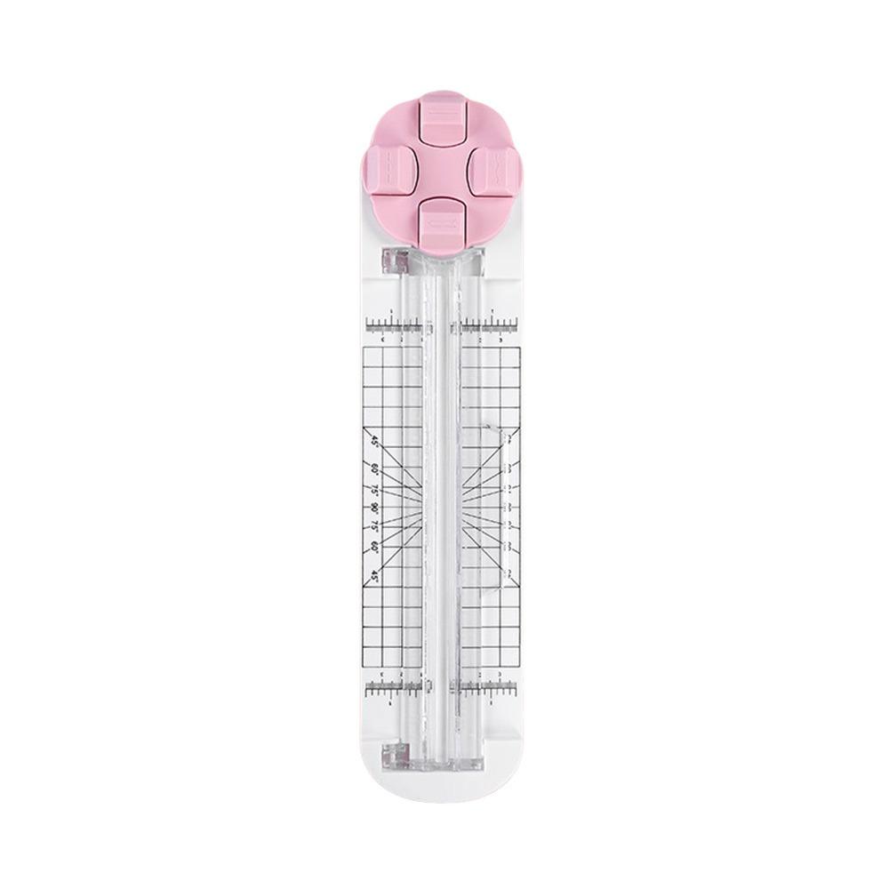 Tăietor de Hârtie 4-în-1 Mașină Rotativă de Tăiat Hârtie 360° Instrument de Tăiat Hârtie Articole pentru Școală și Birou