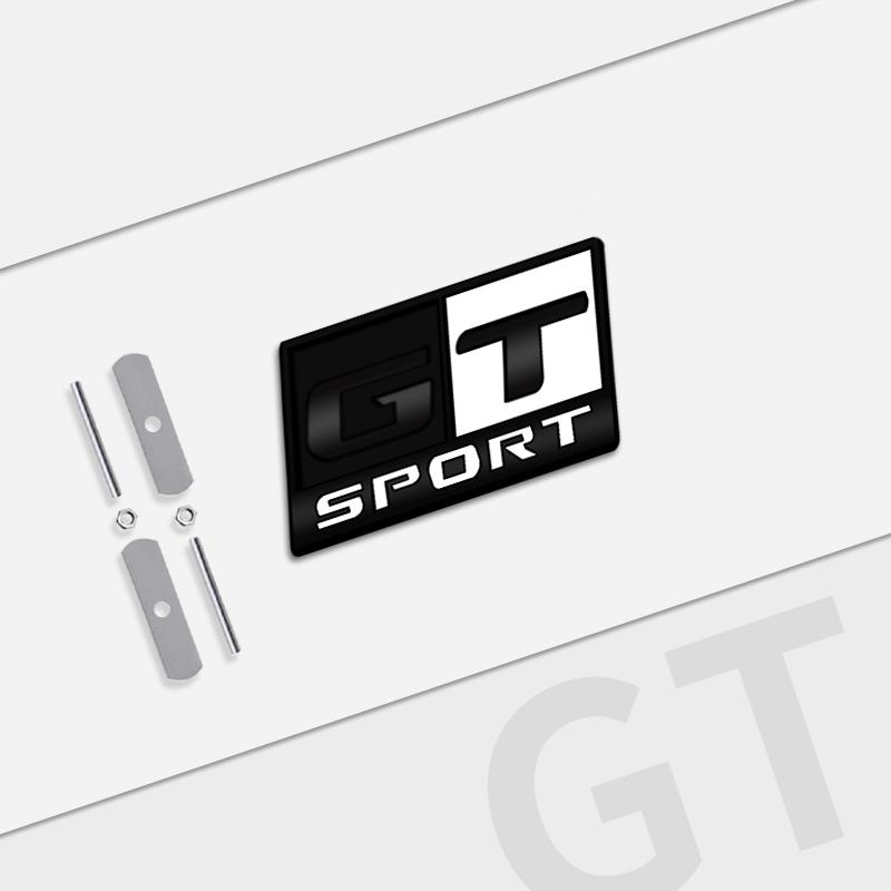 Auto Metal GT SPORT Grille Logo Car Styling 3D Badge Decals Trunk Sticker For Seat Cupra Abarth Mazda Jeep Ford Toyota Honda ALQ1