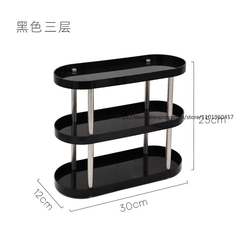 Nordic-Style Elliptical Small Item Storage Rack Multi-Layer Storage Rack For Office Desktop Three-Layer