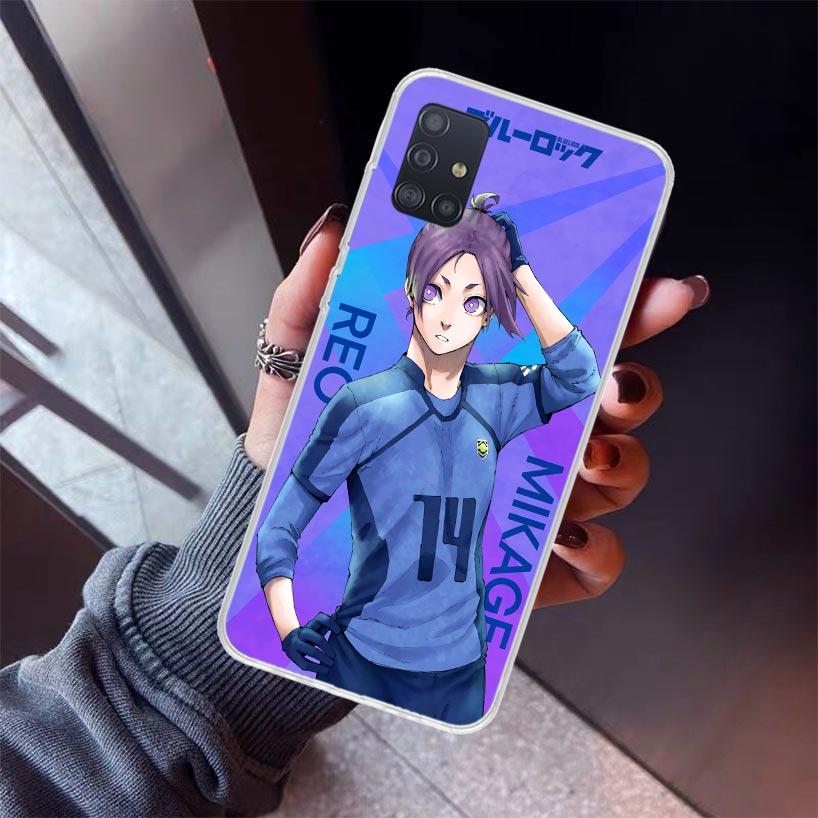 Heißer Anime Blue Lock Handyhülle Für Samsung Galaxy A52 A51 A50S A32 A22 A12 A02S A72 A71 A31 A70 A30S Note 20 Ultra 10 Plus S10 G